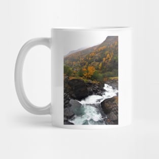 Waterfall Flamsdalen Valley Flam Norway Mug